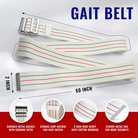 12 - Piece Physical Therapy Goniometer Kit - Reflex Hammers & Gait Belt - ASA TECHMED