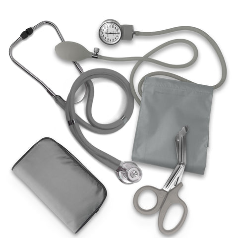 Nurse EMT Starter Pack Stethoscope, Blood Pressure Monitor and Trauma 7.5" EMT Shear - ASA TECHMED