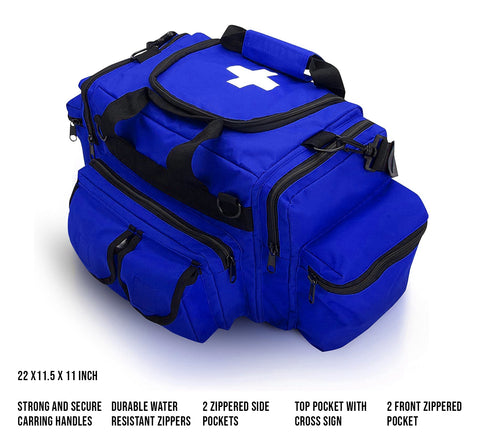 Rescue Kit – Emergency Medical Support with Spine Board, Head Immobilizer, Trauma Bag & 10-Point Strap