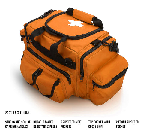 Rescue Kit – Emergency Medical Support with Spine Board, Head Immobilizer, Trauma Bag & 10-Point Strap