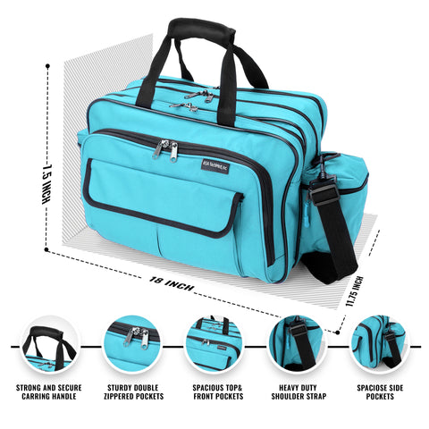 Nurse Travel Bag with Supplies – Durable Medical Tote for Nurses
