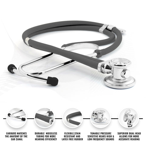 Nurse EMT Starter Pack Stethoscope, Blood Pressure Monitor and Trauma 7.5" EMT Shear - ASA TECHMED