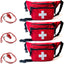 Lifeguard Fanny Pack With Whistle Lanyard - Baywatch Style Hip Pack, Adjustable Strap 3-Pack Lifeguard Kits