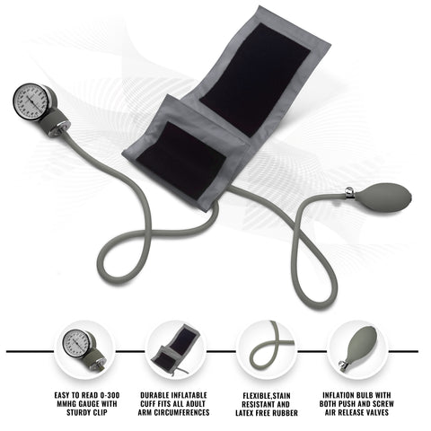 Nurse EMT Starter Pack Stethoscope, Blood Pressure Monitor and Trauma 7.5" EMT Shear - ASA TECHMED
