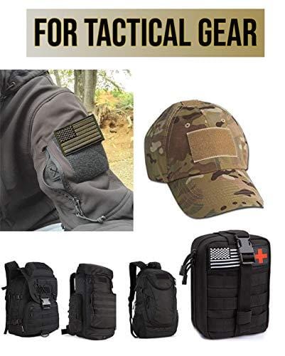4 Pack Military Army US USA Flag Patch Emblem PVC United States of America Tactical Morale Patch for Hats Backpacks Caps Jackets + More - ASA TECHMED