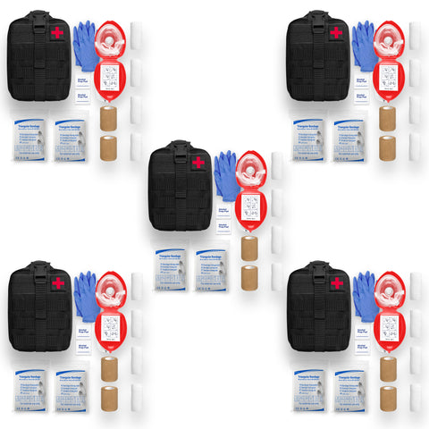 Molle Pouch CPR Rescue Kit with Pocket Resuscitator Mask