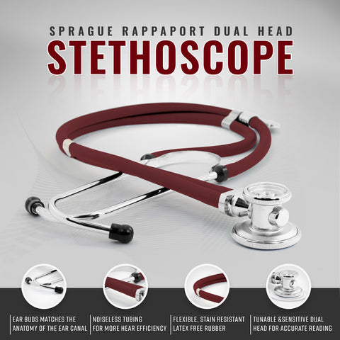 Medical Starter Kit - Stethoscope, Durable Blood Pressure Monitor, and EMT Shears and Protective Carrying Case Aneroid Sphygmomanometer / Manual Blood Pressure Monitor