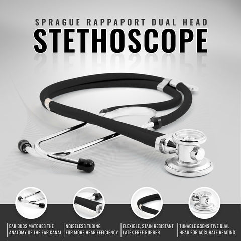 Medical Starter Kit - Stethoscope, Durable Blood Pressure Monitor, and EMT Shears and Protective Carrying Case Aneroid Sphygmomanometer / Manual Blood Pressure Monitor