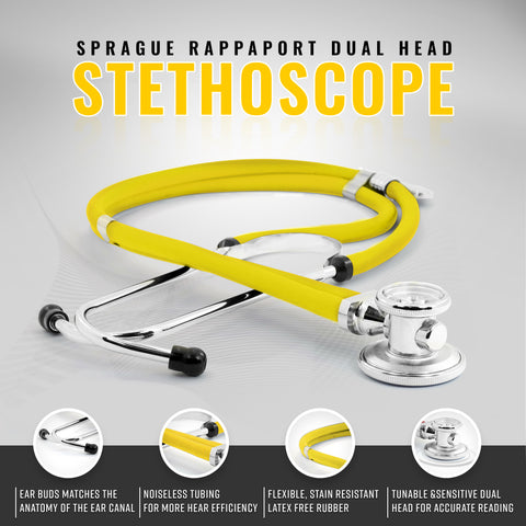 Medical Starter Kit - Stethoscope, Durable Blood Pressure Monitor, and EMT Shears and Protective Carrying Case Aneroid Sphygmomanometer / Manual Blood Pressure Monitor