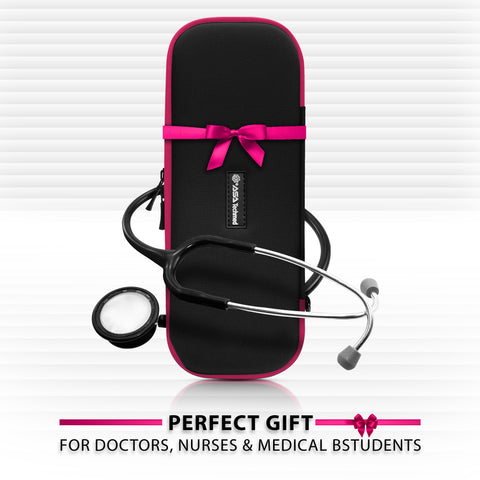 Protective Stethoscope Carrying Case with Double Mesh Storage