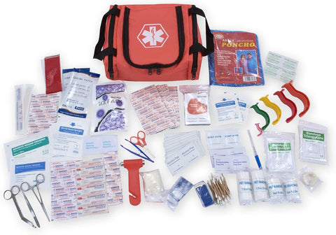 Fully Stocked Emergency Survival First Aid Kit - Assorted Colors