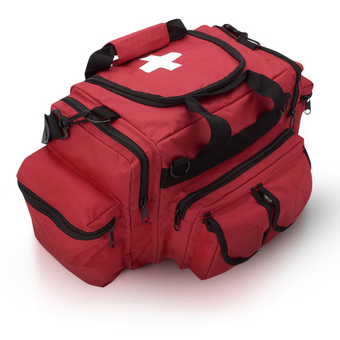 Deluxe First Aid Responder EMS Emergency Medical Trauma Bag - Assorted Colors Red EMT Gear