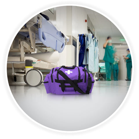 ASA TECHMED Medical Trauma Bag - Deluxe First Aid Responder EMS Emergency Medical Trauma Bag, Assorted Colors - ASA TECHMED