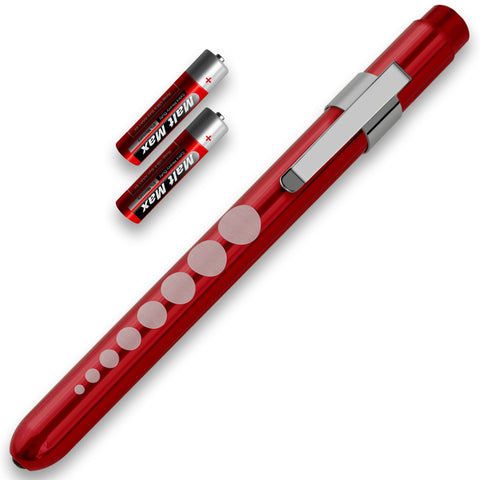 Aluminum Medical Penlight with Pupil Gauge - LED Diagnostic Tool - ASA TECHMED