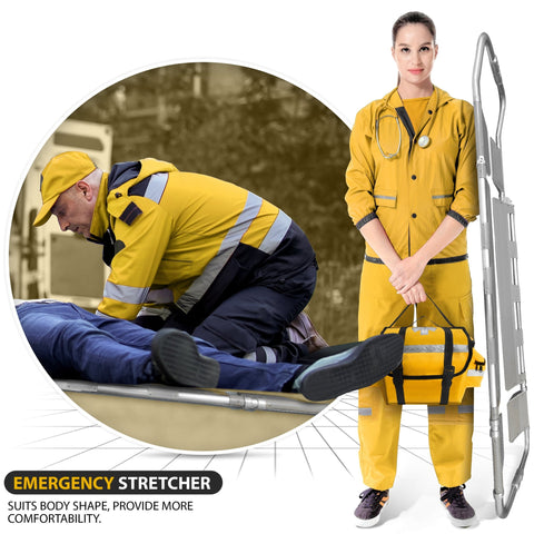 Aluminum Scoop Stretcher - Adjustable EMT Patient Transfer Board - ASA TECHMED