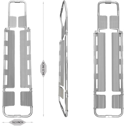Aluminum Scoop Stretcher - Adjustable EMT Patient Transfer Board - ASA TECHMED