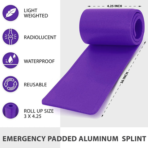 ASA TECHMED 36" Universal Roll Aluminum Splint - Ultimate Flexibility & Support for Injuries - ASA TECHMED