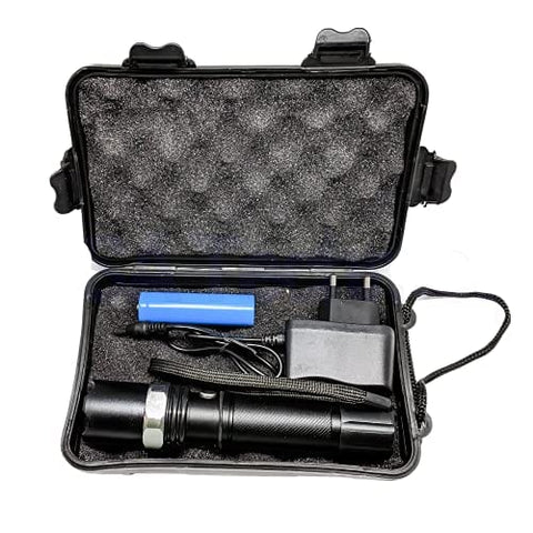 5000 Lumen Rechargeable LED Flashlight - Tactical Zoom Torch