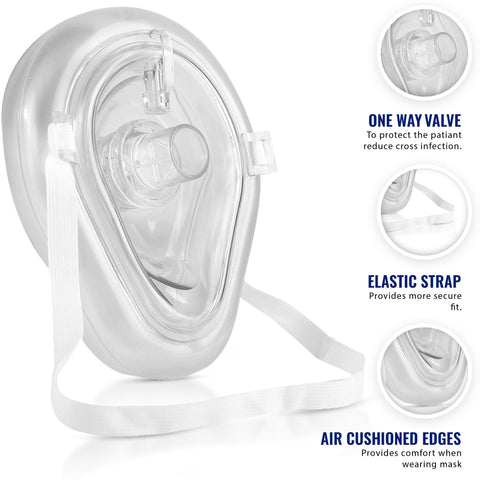 ASA TECHMED Adult/Child CPR Pocket Resuscitator Rescue Mask with 2 Keychain CPR Face Shields - ASA TECHMED