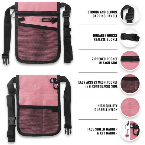 ASA Techmed Nurse Fanny Pack with Multiple Pockets – Medical Waist Pouch Tool Belt for Women & Men – Utility Kit for Nursing Supplies - ASA TECHMED