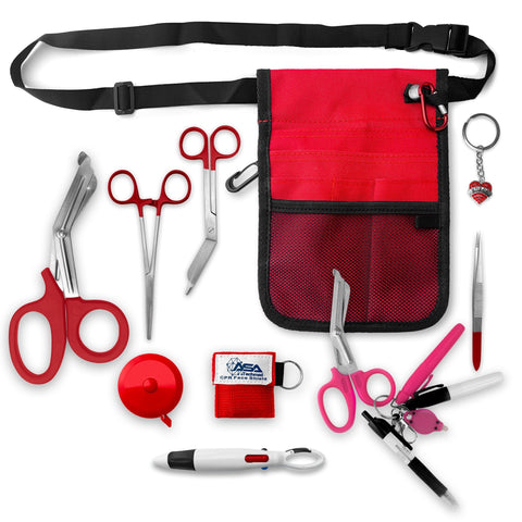 ASA Techmed Nurse Fanny Pack with Multiple Pockets – Medical Waist Pouch Tool Belt for Women & Men – Utility Kit for Nursing Supplies - ASA TECHMED