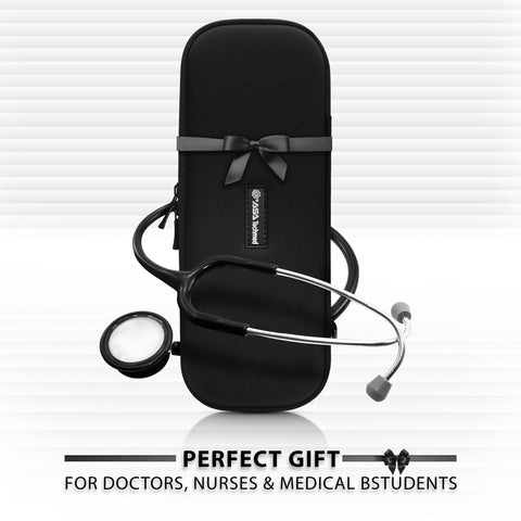 ASA TECHMED Professional Dual - Head Sprague Rappaport Stethoscope with Premium Storage Case - ASA TECHMED