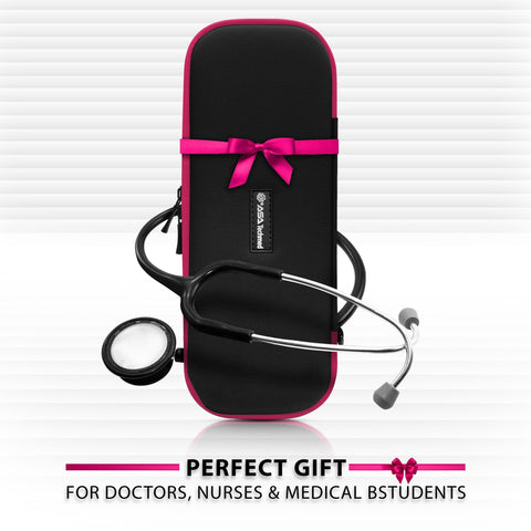 ASA TECHMED Professional Dual - Head Sprague Rappaport Stethoscope with Premium Storage Case - ASA TECHMED