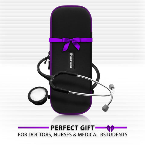ASA TECHMED Professional Dual - Head Sprague Rappaport Stethoscope with Premium Storage Case - ASA TECHMED