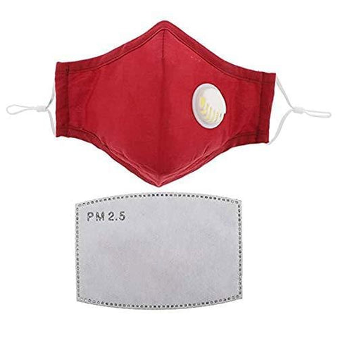 ASA Techmed Reusable Dual Air Breathing Valve Face Mask Cover with Activated Carbon Filter - ASA TECHMED