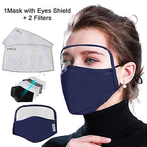 ASA Techmed Reusable Dual Air Breathing Valve Face Mask Cover with Activated Carbon Filter - ASA TECHMED