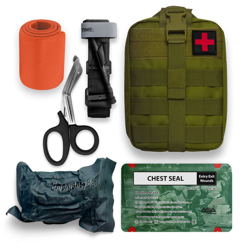Bleeding Control First Aid Kit – MOLLE Trauma Pack with Tourniquet & Chest Seal - ASA TECHMED