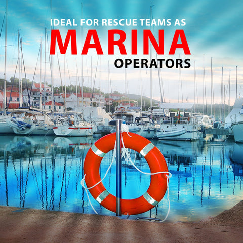 Boat Safety Throw Ring with Floating Rope – SOLAS Life Buoy - ASA TECHMED