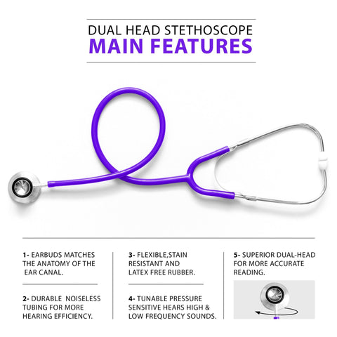 Classic Dual - Head Stethoscope – Lightweight & Versatile - ASA TECHMED
