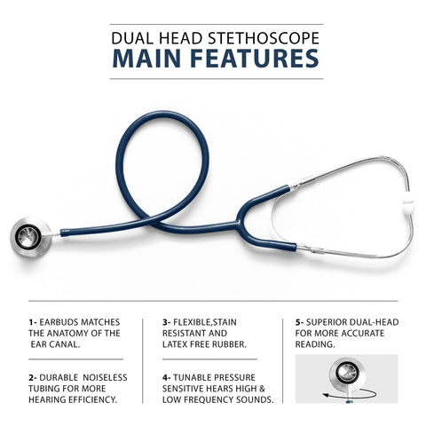 Classic Dual - Head Stethoscope – Lightweight & Versatile - ASA TECHMED