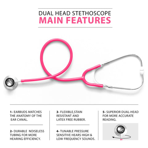 Classic Dual - Head Stethoscope – Lightweight & Versatile - ASA TECHMED