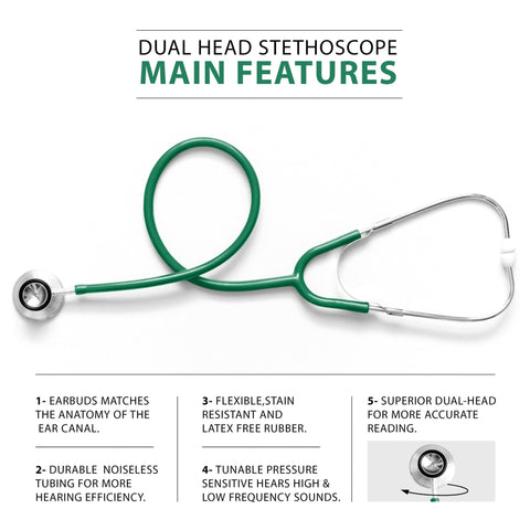 Classic Dual - Head Stethoscope – Lightweight & Versatile - ASA TECHMED