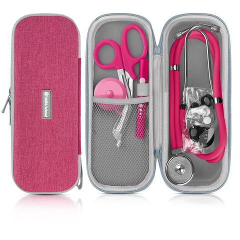 Dual Head Stethoscope Kit with Case, Shears, Penlight & Tape - ASA TECHMED