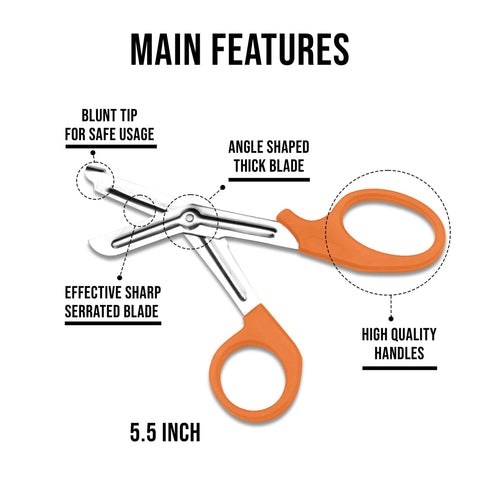 EMT Trauma Shears / Nurse Scissors, 7.5" - Assorted Colors - ASA TECHMED