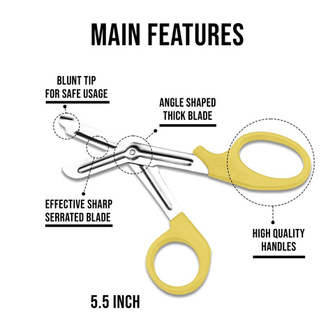 EMT Trauma Shears / Nurse Scissors, 7.5" - Assorted Colors - ASA TECHMED