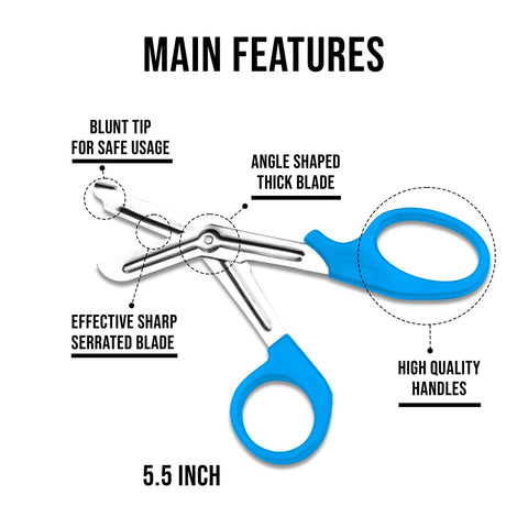 EMT Trauma Shears / Nurse Scissors, 7.5" - Assorted Colors - ASA TECHMED