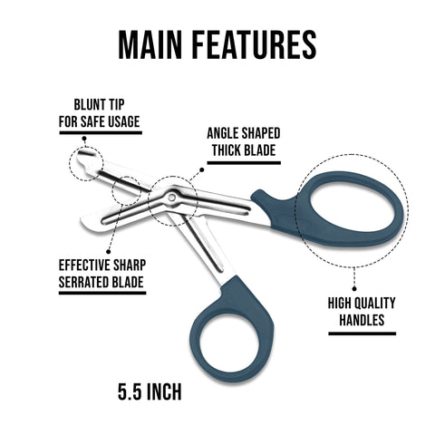 EMT Trauma Shears / Nurse Scissors, 7.5" - Assorted Colors - ASA TECHMED