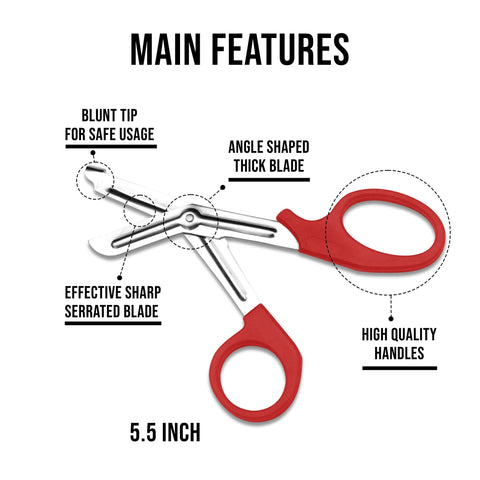 EMT Trauma Shears / Nurse Scissors, 7.5" - Assorted Colors - ASA TECHMED