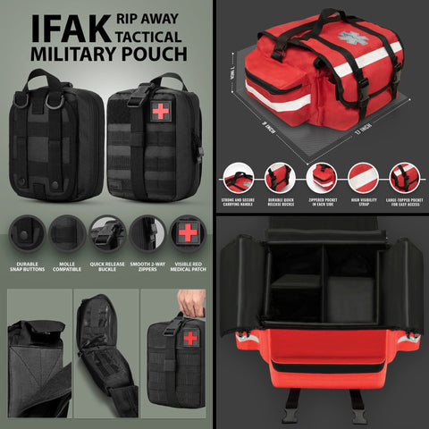 EMTs First Responder Trauma Medical Bag Kit | ASA Techmed - ASA TECHMED