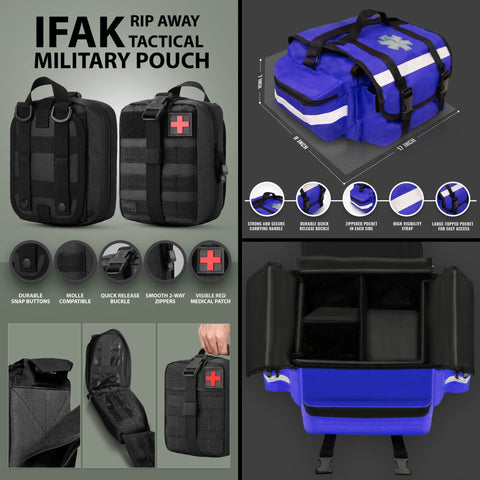 EMTs First Responder Trauma Medical Bag Kit | ASA Techmed - ASA TECHMED