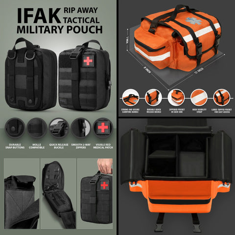 EMTs First Responder Trauma Medical Bag Kit | ASA Techmed - ASA TECHMED