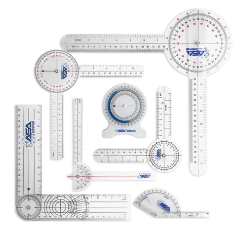 Goniometer & Inclinometer Set – Joint Motion Measurement Tools for Physical Therapy, Students & Professionals - ASA TECHMED