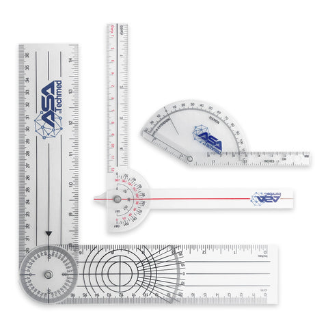 Goniometer & Inclinometer Set – Joint Motion Measurement Tools for Physical Therapy, Students & Professionals - ASA TECHMED