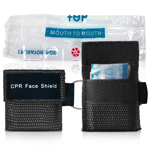 Keychain CPR Face Shield Mask with One - Way Valve (100 - Pack) - ASA TECHMED