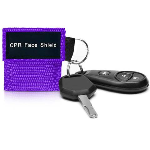 Keychain CPR Face Shield Mask with One - Way Valve (100 - Pack) - ASA TECHMED