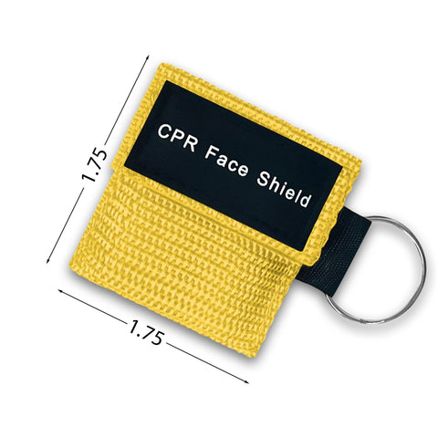 Keychain CPR Face Shield Mask with One - Way Valve (100 - Pack) - ASA TECHMED